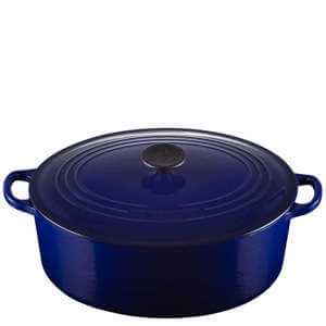 Le Creuset Indigo Cast Iron Oval Casserole 31cm